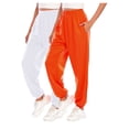 thumbnail image 1 of Birdeem Womens Sweat Pants W/Pockets2Pc Womens Exercise Casual Fashion Solid Color Binding Leg Sweat Pants, 1 of 2