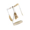 thumbnail image 2 of ziyahi Rotating Candlestick Metal Rotating Tea Light Candle Holder for Fireplace Feather, 2 of 9