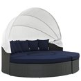 thumbnail image 3 of Modway Sojourn Aluminum Rattan Fabric Patio Daybed in Canvas/Navy, 3 of 6