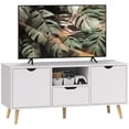 thumbnail image 1 of HOMCOM TV Stand with Storage, TV Table for up to 50" TV, White, 1 of 10