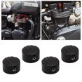 thumbnail image 2 of Xingzhi Premium 4x Head Caps Nut Covers for T120 Ride Black Lines 0.6x0.9 Inch 1Set, 2 of 6