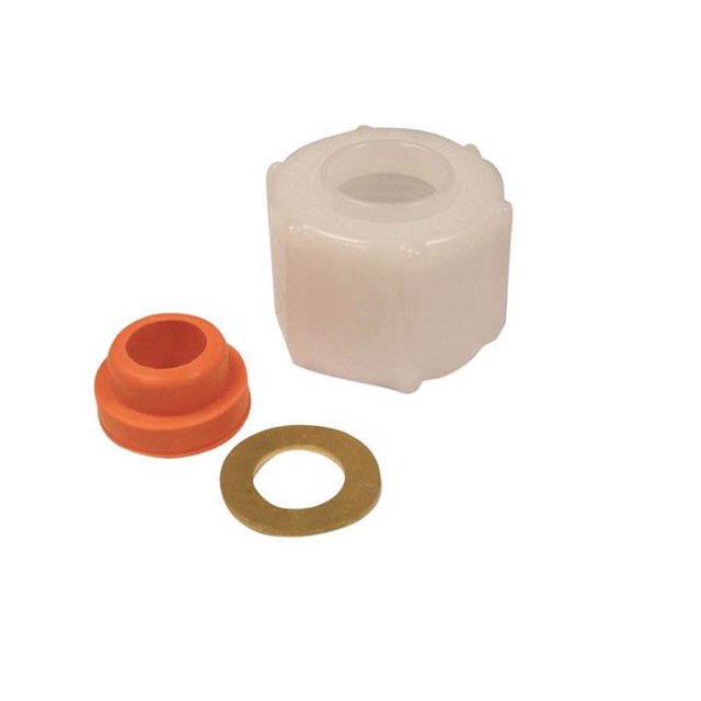 Plastic Ballcock Supply Coupling Nut, 1-1/8 O.D. x 7/8 In. I.D. - 81422