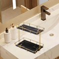thumbnail image 4 of justharion Storage Rack Multi-layer Storage Box Perfume Jewellery Container Basket L Double Layer Black, 4 of 8