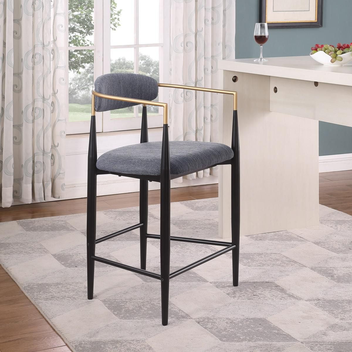 Tabouret de bar Diana, ensemble de 2, Gris