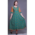 thumbnail image 2 of Bimba Anarkali Long à Imprimé pour Femmes Tunique Ethnique Indienne Décontractée, 2 of 6