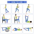 thumbnail image 3 of Herwey Exercice Bande de Boucle de Remise en Forme avec Bandes Antidérapantes, 3 of 8