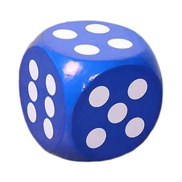 KLKCMS 6 Sided Foam Dice Early Math Skills Develop Intelligence for Boys and Girls Blue
