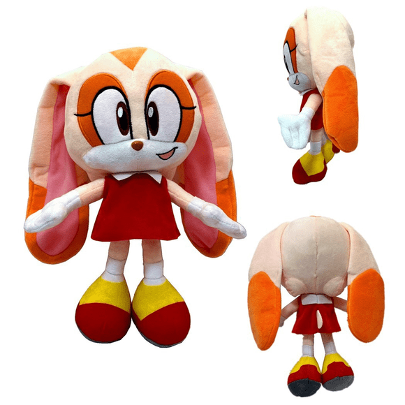 QUETO Sonic The Hedgehog Crème le Lapin Peluche 11,8 Pouces, Peluche Sonic Lapin Crim - 1 Paquet