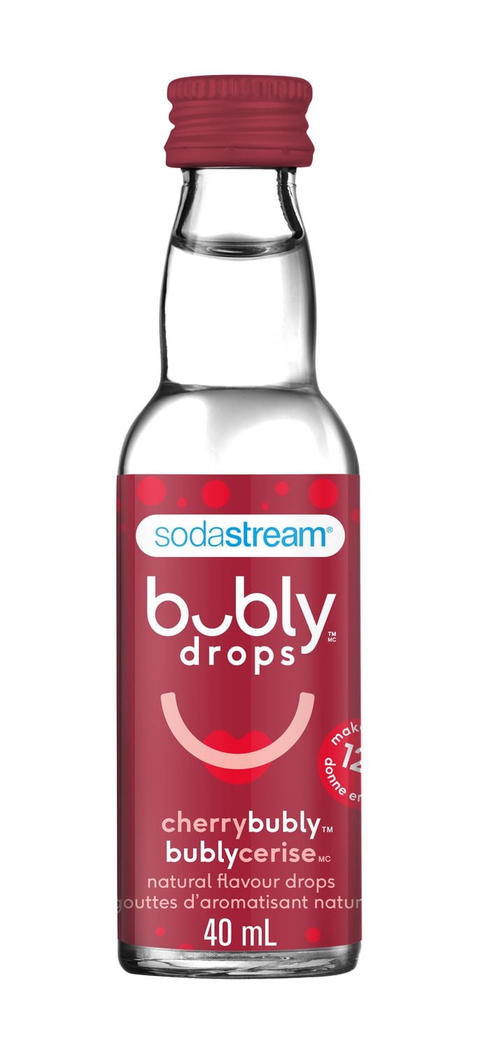 SodaStream bubly Cherry Drink Mix Drops