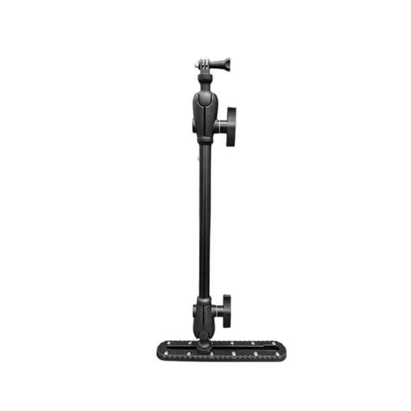 Aluminum Alloy Kayak Action Camera Mount Kit - Adjustable Angle with 25cm/40cm Pole, Ball Joint & 304 Stainless Steel Screws, Easy DIY Installation, Compatible with Most Action Cameras, Portable