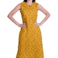 thumbnail image 2 of Moomaya Kurta Sans Manches à Col Peter Pan avec Pantalon Ensemble Ethnique 2 Pcs pour Femmes, 2 of 6