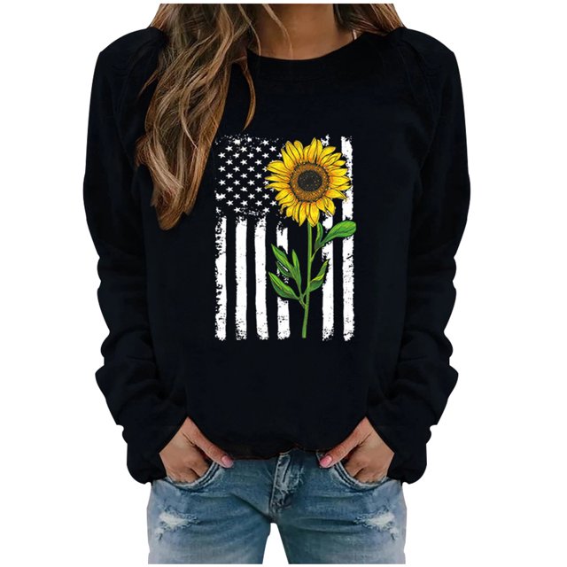 Blouse à Manches Longues pour Femmes Hiver Hauts Décontractés à Manches Longues pour Femmes Chandail en Molleton Imprimé Blouse Tee Chandail Long pour Femmes Hauts Décontractés à Manches Longues pour Femmes
