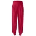 thumbnail image 5 of Dealovy Yoga Pants Womens High Waisted Belly Control Workout Running Sweatpants Solid Color Jogger Trousers, 5 of 5