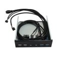thumbnail image 4 of 2pcs 5.25 Inch Desktop Pc Case Internal Front Panel USB Hub 2 Ports USB 3.0 and 2 Ports USB 2.0, 4 of 8