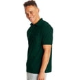 thumbnail image 4 of Hanes Mens CottonBlend EcoSmart Jersey Polo With Pocket 2-Pack, S, Black, 4 of 7
