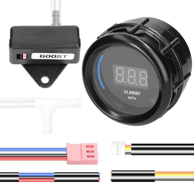 52mm Turbo Boost Gauge Car Digital Meter Display 1.0-2.0kPa with Sensor Function for Car Truck Motorcycle