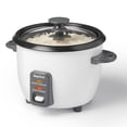 thumbnail image 1 of Starfrit 6-Cup Rice Cooker, Non-Stick PFAS-Free Ceramic Pot, Cook & Keep Warm Functions, Steam Basket, Lid Included, 300W, Easy Cleanup,, 1 of 8