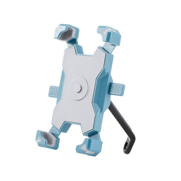 U-847 Bleu Pâle Support de Téléphone Portable pour Rétroviseur de Vélo Trottinette Conception Légère Absorbant les Chocs Installation Facile Grand Compatibilité Angle Ajustable