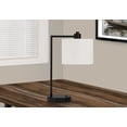 thumbnail image 1 of Monarch Specialties Lighting, 19"h, Table Lamp, Usb Port Included, Black Metal, Ivory / Cream Shade, Modern, 1 of 5