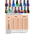 thumbnail image 2 of Innerwin Robe d'Été de Plage, Imprimé Floral, Robe Maxi pour Femmes, Vacances, Teinture sur Nœuds, Ligne A, Longue, Bleu Foncé, S, 2 of 2