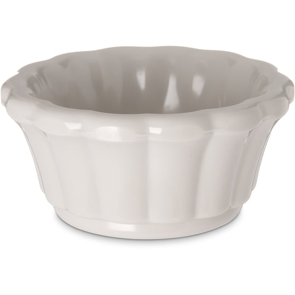Carlisle FoodService Products 4394242 Melamine Scalloped Ramekin, 1 oz, Bone (Pack of 48)