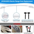 thumbnail image 2 of Oven Door Handle Replacement Compatible 316443601 Oven Door Handle with Screws, 2 of 7