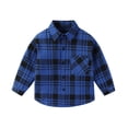 thumbnail image 4 of Tranfacy Chemises à Carreaux à Boutons pour Enfants à Manches Longues Col Rabattu Manteau d'Automne et Couche de Base, 4 of 4