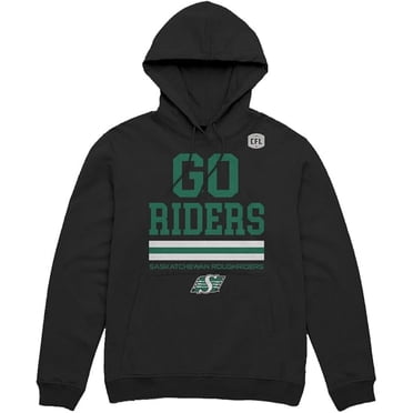 CFL Saskatchewan Roughriders Go Riders Black Small Hoodie