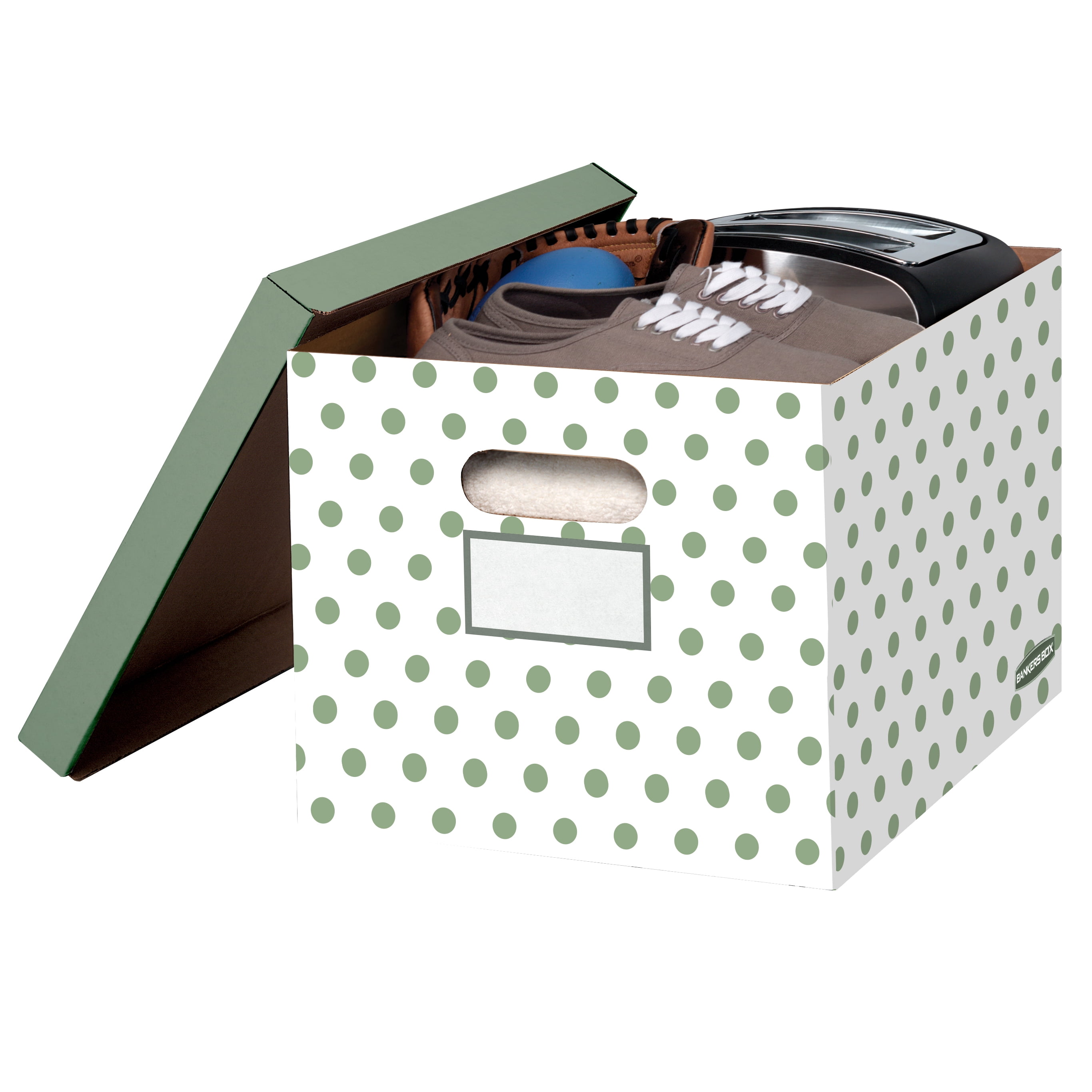 Boîte de rangement décorative Fellowes Bankers Box (lot de 2), carton ondulé