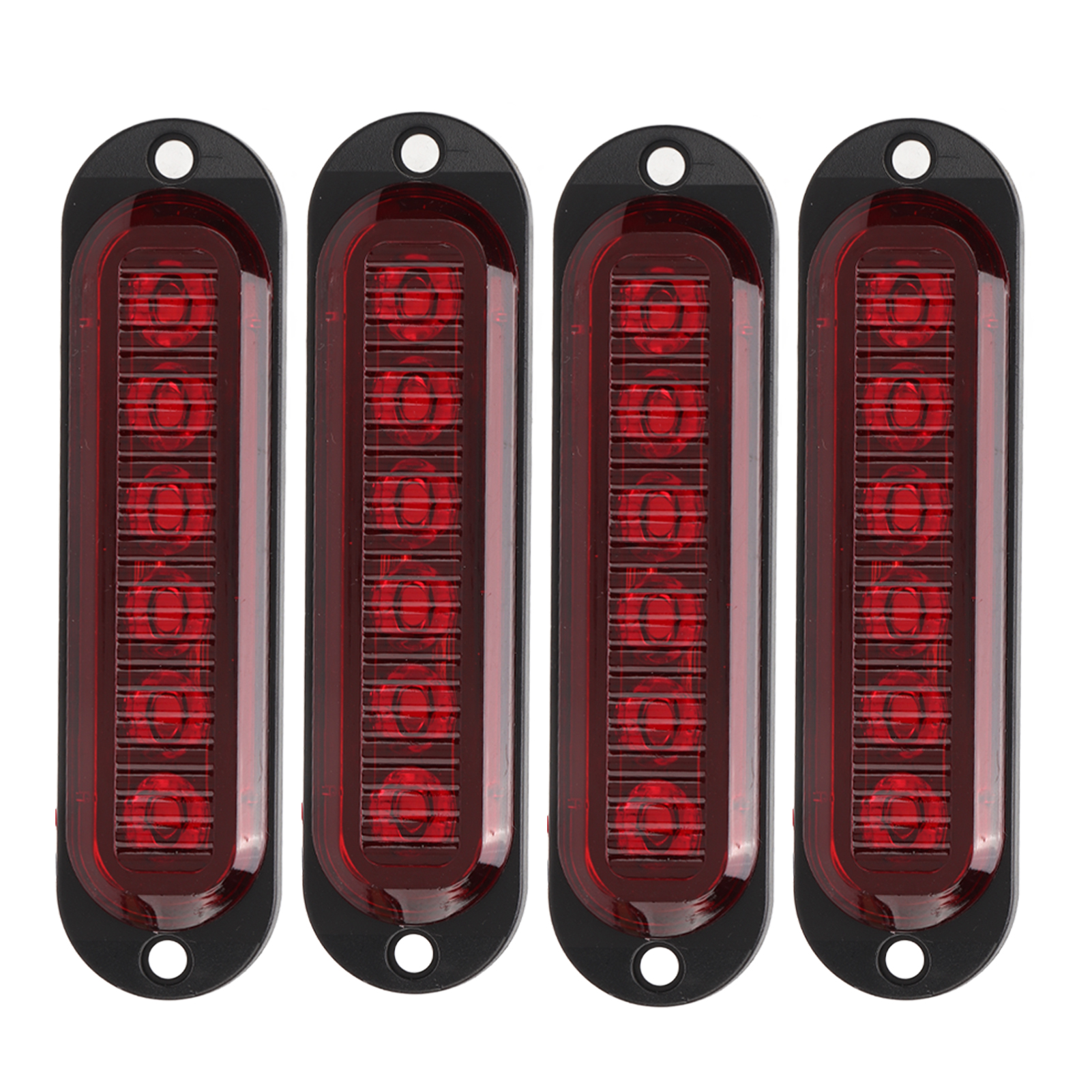 Truck Side Lights Side Marker Lights Side Marker Lights For Trucks Car Strobe Light Truck Emergency Flash Light 4Pcs Truck Side Lights High Brightness 90LM IP65 Waterproof 6 LEDs