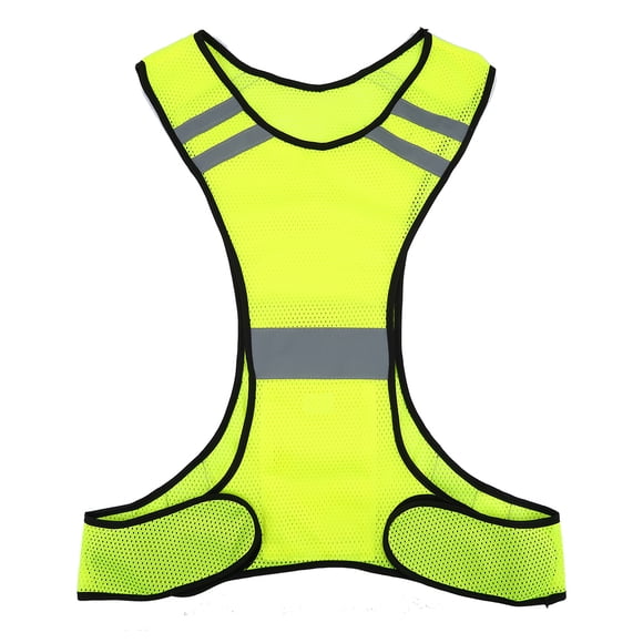 Yosoo Gilet de Sécurité Réfléchissant Haute Visibilité pour Course de Nuit, Vêtements de Sécurité à Taille Ajustable, Gilet de Sécurité, Gilet de Course de Nuit