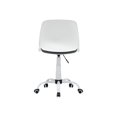thumbnail image 3 of Calico Designs Dossier, Moderne, Pivotant, Chaise de Bureau Pliante Profilée pour Tâches, Blanc/gris, 3 of 7
