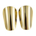 thumbnail image 3 of Siruishop 2 Pieces Mini Soccer Shin Guards Compact Lightweight Outdoor Sports Training Gold XS 8cmx5cm, 3 of 8