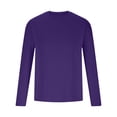 thumbnail image 3 of Yuyuzo Workout Tops for Men Long Sleeve Shirts Sun Protection Solid Color Outdoor Athletic T-Shirts, 3 of 5