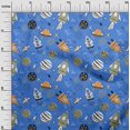 thumbnail image 3 of oneOone Cotton Flex Medium Blue Fabric Galaxy Fabric For Sewing Printed Craft Fabric By The Yard 40 Inch Wide, 3 of 4