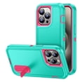 thumbnail image 1 of Supershield iPhone 15 Pro Max Defender Kick Stand Case, Triple 3 Layers Shockproof Heavy Duty Defender Hard Case Cover iPhone 15 Pro Max - Green, 1 of 3