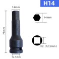 thumbnail image 2 of Lefu Electric Drill Socket Adapter Air Impact Wrench Hex Head Socket 12.5mm Adapter, 2 of 9