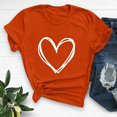 thumbnail image 1 of Meichang Valentines Day Chemises Femmes T-Shirts à Imprimé Cœur T-Shirts Décontractés à Manches Courtes Hauts Col Rond Coupe Ample Blouses Valentines Day, 1 of 6