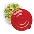 thumbnail image 4 of Rubbermaid TakeAlongs Serving Bowl Food Storage Containers, 3.7 L (15.7 Cup), Ruby Red, 2 Pack, 4 of 7