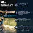 thumbnail image 2 of MSpa Round Inflatable Bubble Spa, 4 to 6 Person Hot Tub with LED Lights, Meteor, 2 of 12