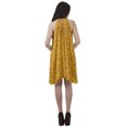 thumbnail image 4 of Moomaya Tunique Grande Taille à Col Licou en Rayonne Sans Manches Débardeur Mini Robe T-Shirt, 4 of 4