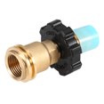 thumbnail image 2 of Amdohai Adaptateur de Réservoir de Propane Lixada, Valve de Régulateur en Laiton Massif, Sécurité, Réservoir POL, Se Convertit en Boyau de Régulateur QCC1/Type1, 2 of 7