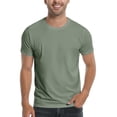 thumbnail image 2 of Ediodpoh T-Shirt pour Homme Ultra Doux Blanc Uni T-Shirt à Col Rond Décontracté Basique pour Homme T-Shirts pour Homme Vert m, 2 of 4