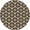 thumbnail image 1 of Ahgly Company Tapis Rond Lavable en Machine Intérieur Transitionnel Gris Minuit, 5 Pieds Rond, 1 of 7