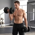 thumbnail image 2 of Soozier Adjustable Barbell & Dumbbells Set with Non-slip Handles, 33LBS, 2 of 10