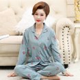 thumbnail image 1 of REDHOTYPE Pyjama de Mère Femmes Printemps et Automne Manches Longues Grande Taille Nouvelle Mode Floral Coton Homewear Set, 1 of 2