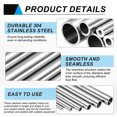thumbnail image 4 of 304 Stainless Steel Tube, 19mm ID 25mm OD 250mm Length Straight Metal Pipe Tubing, 4 of 6