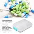 thumbnail image 3 of Étui à Médicaments, Boîte à Médicaments en Plastique Compacte pour Médicaments Bleu, Blanc, Rouge Rose, Violet, 3 of 7