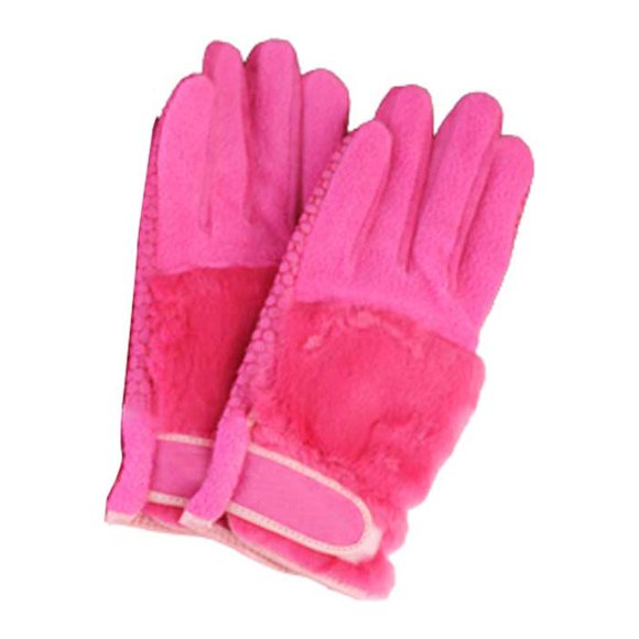 ruzhgo Gants de Golf pour Femme Antidérapants Gym Entraînement Mise en Forme Chauds Sports de Plein Air Pratique Chauds Confortables Mitaines Thermiques pour Dames Rose Rose