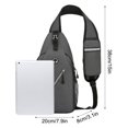 thumbnail image 4 of Fridja Clearance！ Men's Chest Bag and Multi Functional Backpack Sports and Leisure Lightweight and Trendy Single Shoulder Bag Men's Fashion Student Crossbody Bag, 4 of 5
